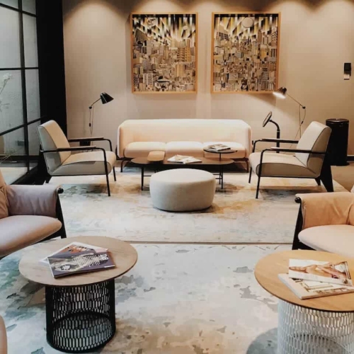 living room with modern furniture